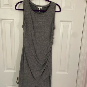 Tank Dress Leith Bodycon Ruched Dress M summer Grey like new!